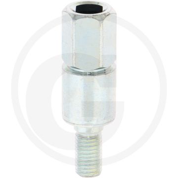 Asadapter (M6 rechtse draad Asgaten ovaal / 5,5 x 7 mm)