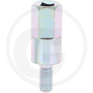 Asadapter (M6 rechtse draad Asgaten vierkant / 6 mm)