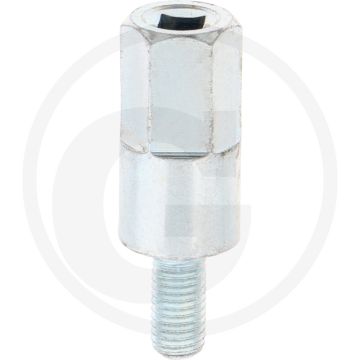 Asadapter (M6 rechtse draad Asgaten vierkant / 5,1 mm)