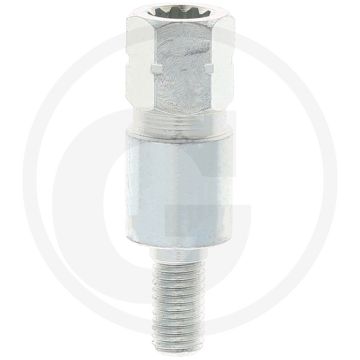 Asadapter (M6 rechtse draad Asgaten stervormig (10 tanden / (diameter 8 mm))