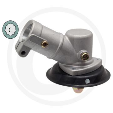 Haakse aandrijfkop C 26mm 9T Profiel C - M10 x 1,25 - Ø 25,4mm