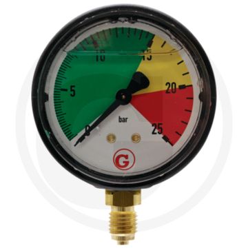 WIKA Manometer M12 onder +25 bar Ø63 mm Glycerine gevuld
