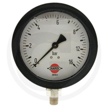 Hardi Manometer +16 bar Ø100mm RVS met glycerine