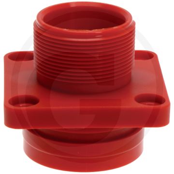 POLMAC Flens met schroefdraad (2" buitendraad)