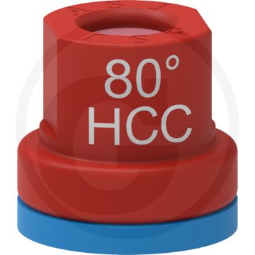 ASJ Holle kegelsproeidop 80° HCC - Rood Keramiek.