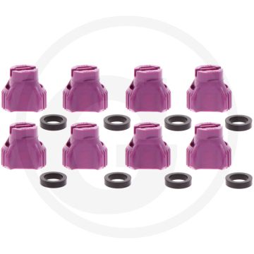 Nozal VPE 8 Flachstrahldüse KWIX RFX Lila 120° Spuithoek