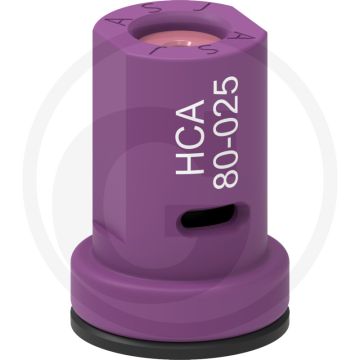 ASJ Holle kegelsproeidop 80° HCA - Paars Keramiek - Rond gat 12 mm