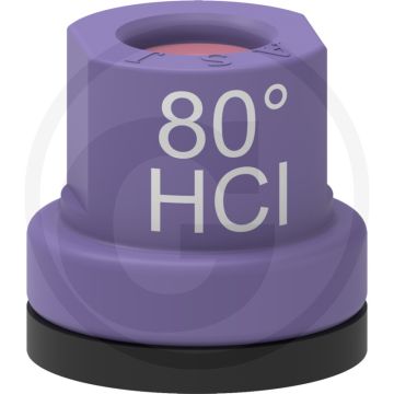 ASJ Holle kegelsproeidop 80° HCI - Paars, Kunststof, Keramiek.