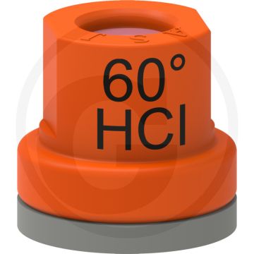 ASJ Holle kegelsproeidop 60° HCI - Oranje keramiek - 12 mm rond gat