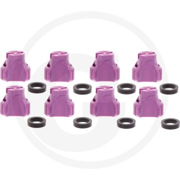 Nozal VPE 8 Flachstrahldüse KWIX AFX Lila 120° Spuithoek