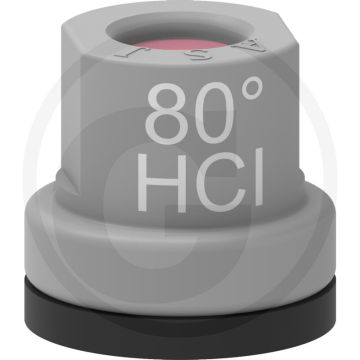 ASJ Holle kegelsproeidop 80° HCI - Keramiek top - Grijs