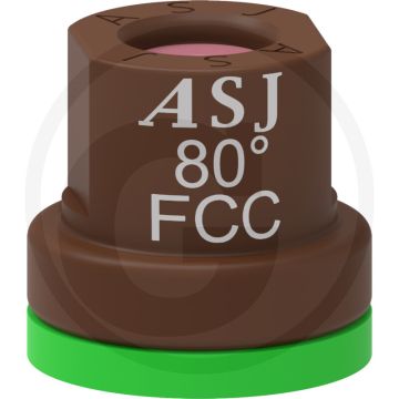 ASJ Volledige kegel sproeidop 80° FCC - Keramiek top - Bruin