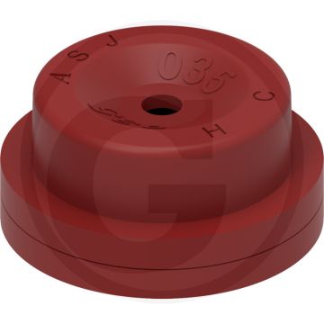 ASJ Holle kegelsproeidop 80° HC Donkerrood