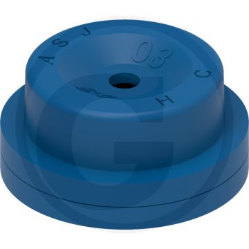 ASJ Holle kegelsproeidop 80° HC Blauw-Kunststof.