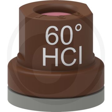 ASJ Holle kegelsproeidop 60° HCI - Bruin, Kunststof, Keramiek.