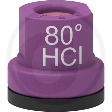 ASJ Holle kegelsproeidop 80° HCI - Paars Keramiek - Rond gat 12 mm