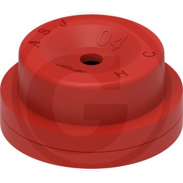 ASJ Holle kegelsproeidop 80° HC Rood-Kunststof