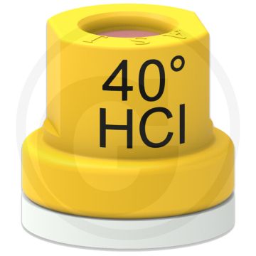 ASJ Holle kegelsproeidop 40° HCI - Oranje Keramiek - Kunststof - 12 mm.