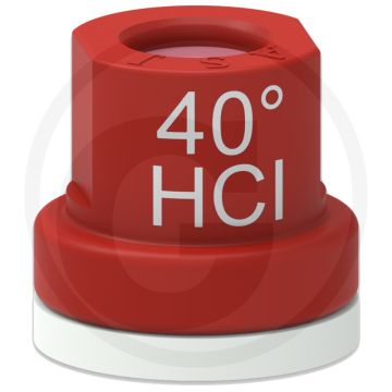 ASJ Holle kegelsproeidop 40° HCI Rood Keramiek.
