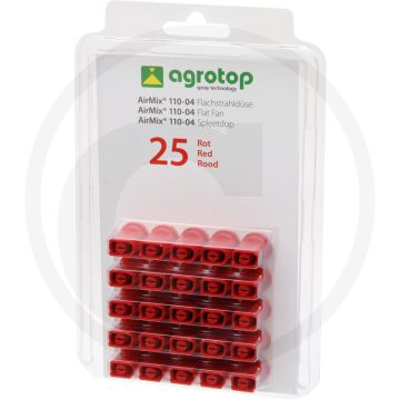 Agrotop Injector-spleetdop 04, 110° - Rood, Kunststof.