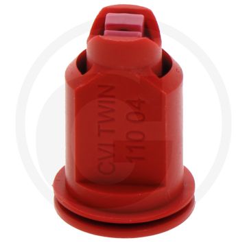 Albuz Dubbele injector spleetdop 110° Rood Keramiek.