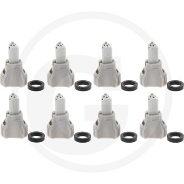 Nozal VPE 8 Flüssigdüngerdüse R5X Grau - 100° Spuithoek