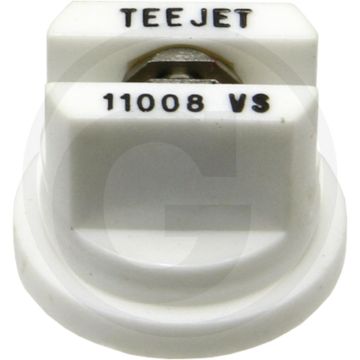TeeJet Spleetdop 110° - RVS Top - Wit - Kunststof - Sleutelwijdte 8