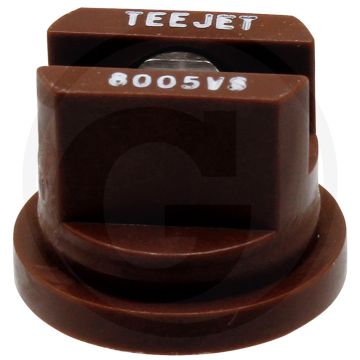 TeeJet Spleetdop 80° - RVS Top - Bruin