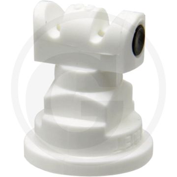 TeeJet Dubbele spleetdop 110° - Wit, Kunststof, Sleutelwijdte 11 mm