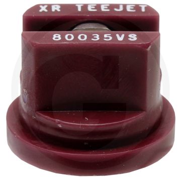 TeeJet Spleetdop 80° Wijnrood RVS 8mm Sleutelwijdte