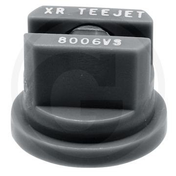 TeeJet Spleetdop 80° - RVS Top - Kunststof - Grijs