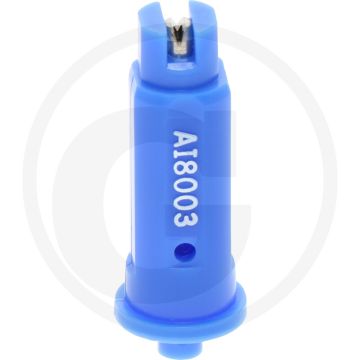 TeeJet Injector-spleetdop 03, 80° - Blauw, Kunststof & RVS