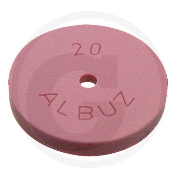 Braglia Keramiekschijf Ø 18 mm, 1,2 mm boring. Let op! Draai vast met 9 - 11 Nm!