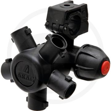 ARAG Vijfvoudige dophouder - D: buis-Ø 20 mm, F: Ø 7 mm