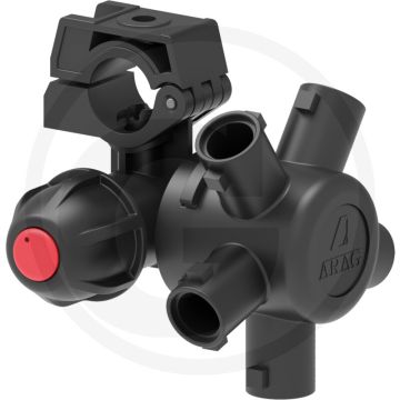 ARAG Fünffach-Düsenhalter li RohrØ25mm, Ø10mm (mit Membranrückschlagventil)