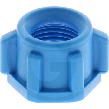 ARAG Überwurfmutter blau 3/8" Kunststoff.