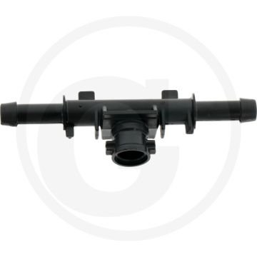 Supray 1/4 roterende sproeidopbehuizing met sla (A (mm): 12,3 B (mm): 12C (mm): 123D (mm): 25)