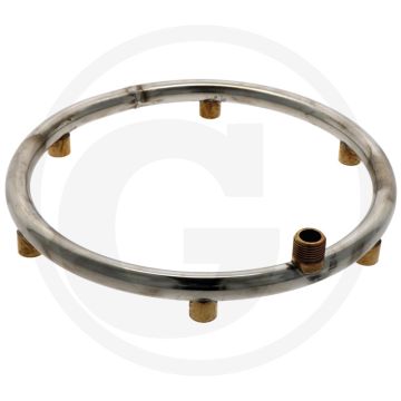 Braglia Ronde buis 18x1 AISI304 240mm Ø 1/2" BSP Außengewinde - 1/4" BSP Innengewinde