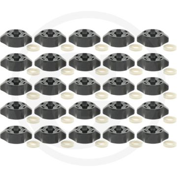 Lechler Bajonettmutter Rundloch Ø 12,65 mm Grau (rondgat voor sproeidop Ø 12,65 mm)