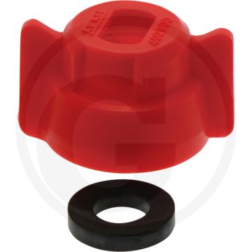 ARAG Bajonetmoer rood, SW 8 (Universele spuitdopkap "UNI-CAP".)