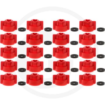 Lechler Bajonettmutter SW8/10 rot Universeel (Sleutelwijdte: 8 - 10)