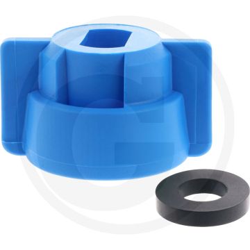 Tecomec Bajonettmutter blau, SW 8 - Universal System