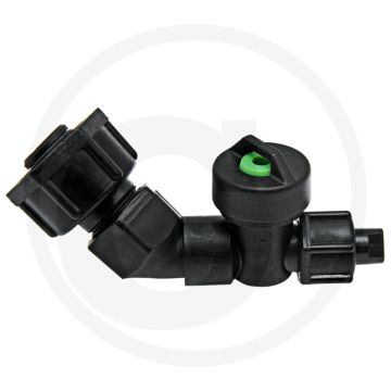 Hardi Houder voor einddop (ISO F110-03 blauw, 45° gebogen)