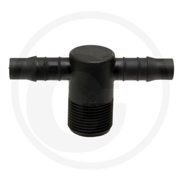 Hardi T-stuk 1/2” slang, 3/4" draad