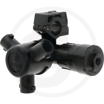 ARAG Drievoudige pneumatische dophouder, Ø 20, Buis-Ø 20 mm.