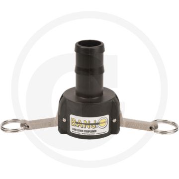 BANJO M-Teil 1 1/2" mit Schlauchtülle 1 1/2" - NW 1 1/2" & Ø 1 1/2"