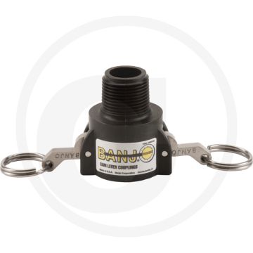 BANJO M-Teil 3/4" mit Außengewinde 3/4" NPT - Max. werkdruk 20 bar