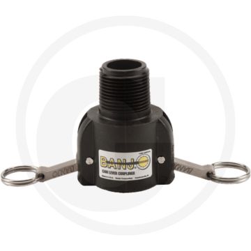 BANJO M-Teil 1" mit Außengewinde 1" NPT - Max. werkdruk 20 bar