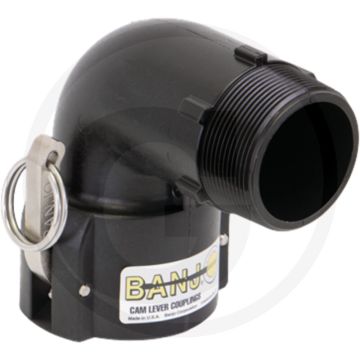 BANJO M-Teil 2" 90°, mit Außengewinde 2" NPT - Max. werkdruk 20 bar