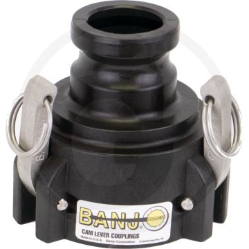 BANJO Adapter van M-deel naar V-deel (met 3 bevestigingsarmen)